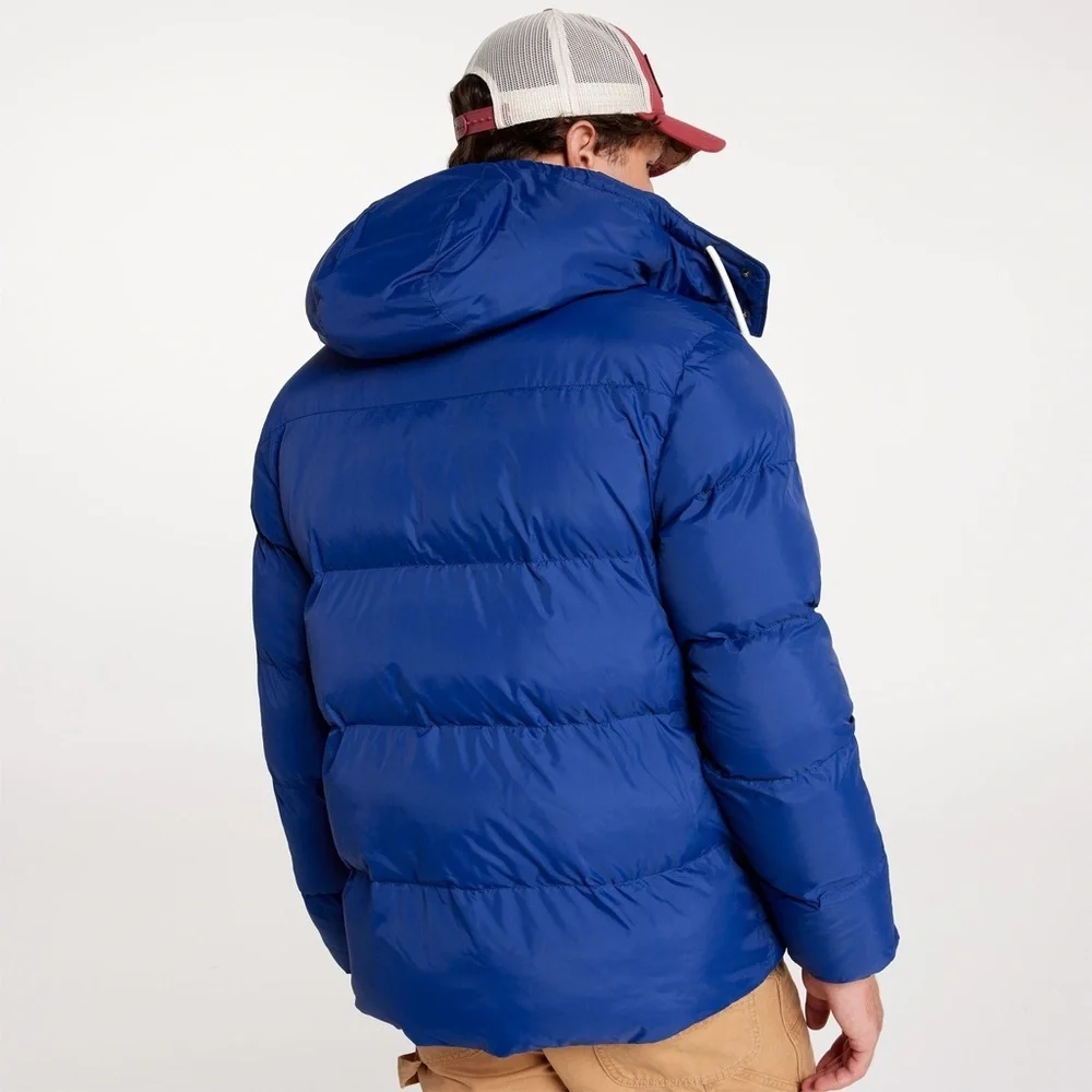 Alpine Design Puffer Jacket Men M Space Blue 1962 Retro Removable Hood. NWT!